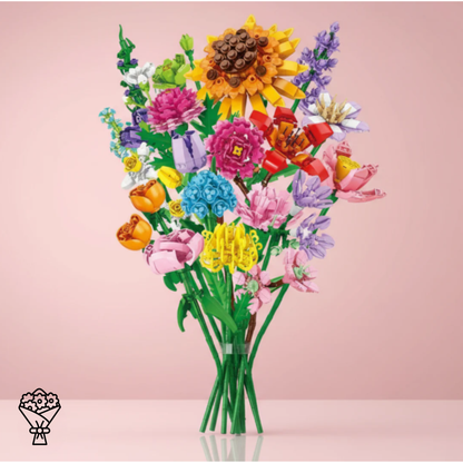 Klockowy kalendarz adwentowy – bukiet kwiatów